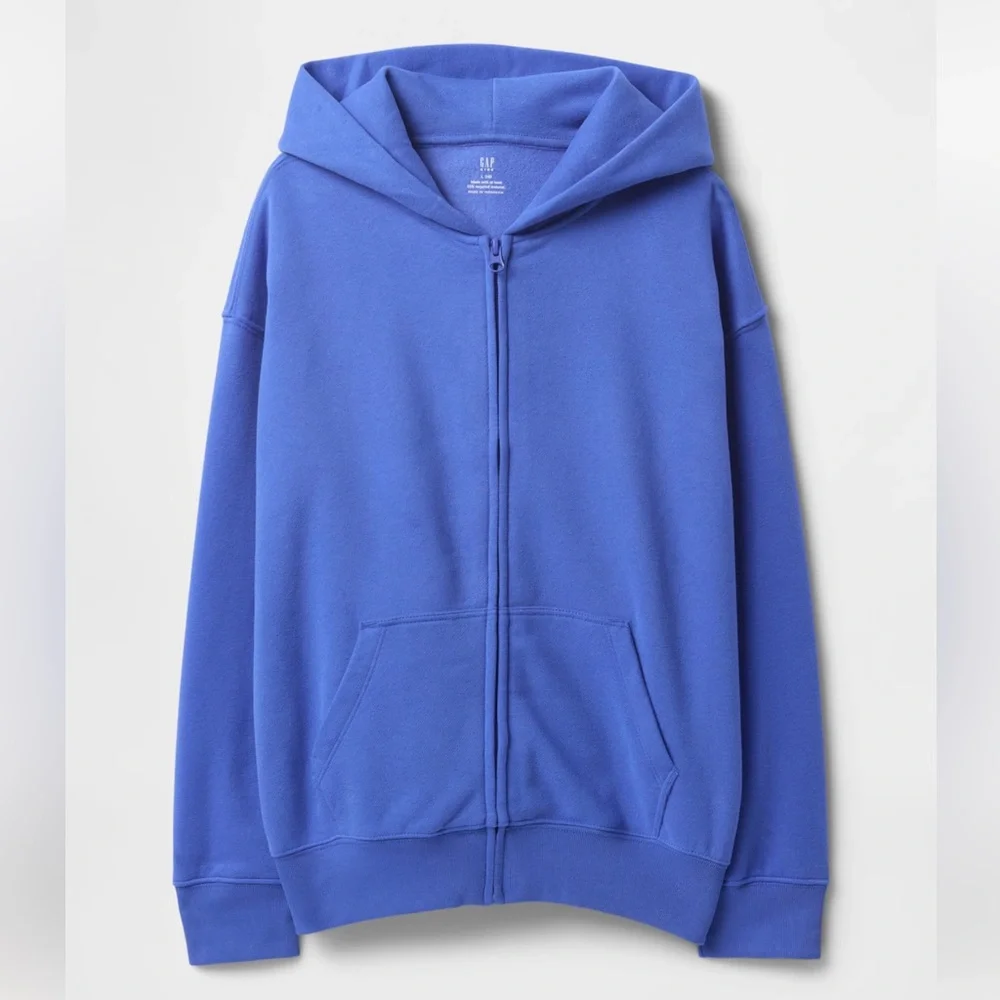 🧡 Gap Sweatsuit VintageSoft Zip Hoodie Dazzling Blue Kids Size XXL (14/16)
